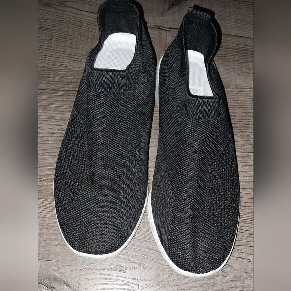 Women's Woven Mesh Running Shoes, Breathable Slip-on Sneakers sz 7.5 - Picture 6 of 8